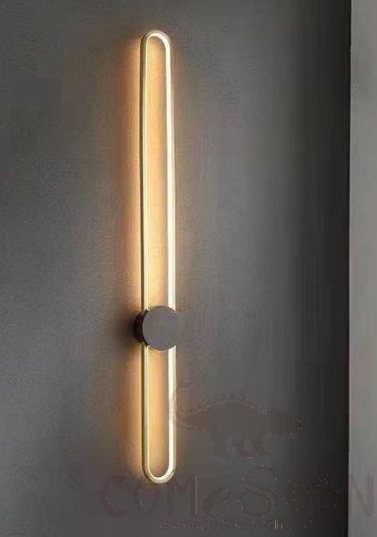 Wall Lamp, All Brass + Acrylic, L1200Mm