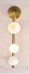 Wall Lamp, Iron + Glass, D120*H550Mm