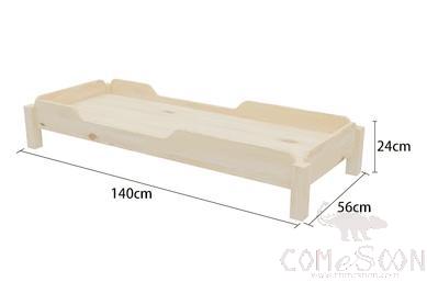Kindergarten Nap Bed Solid Wood，L140*W56*H24cm