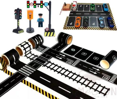 Children's Traffic Road Stickers，L500*W5cm