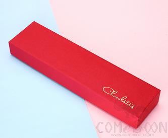 6Pcs Red Chocolate Box,27.5*7*3cm