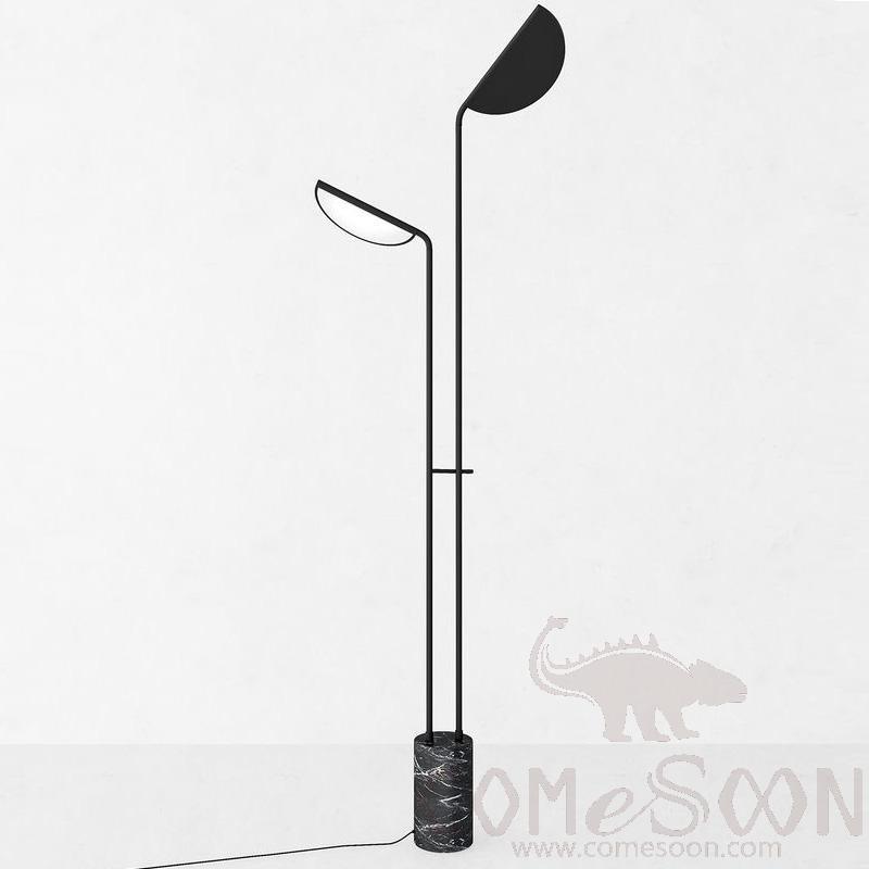 Floor Lamp, Iron Baking Paint+Marble, D580*1650MM