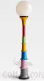 Floor Lamp, Iron+Glass, D30*H145CM
