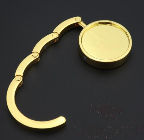 Round Folding Bag Hanger, Gold
