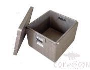Grey Insulated Box, With Nickel-Plated Handle, PP, 95L