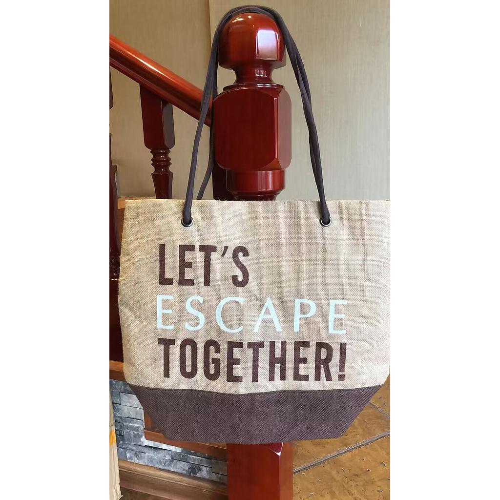 Burlap Tote Bag,W45*H50+D15Cm