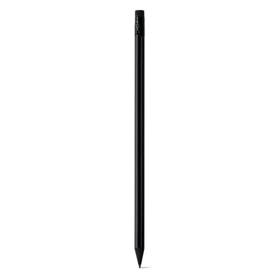 Black Pencil W/Black Eraser &amp; Custom Logo, 19*0.72cm