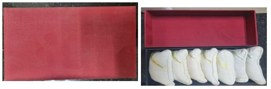 Pillow Menu Box,Pu;
195*105*4Mm
