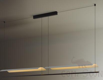 Art Chandelier, Lacquered Hardware, L1980*H130Mm
