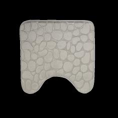 Stone Grain Toilet Mat-Gray,Dacron,45*45cm