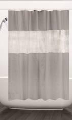 Splicing Shower Curtain-Gray,PEVA,180*200cm