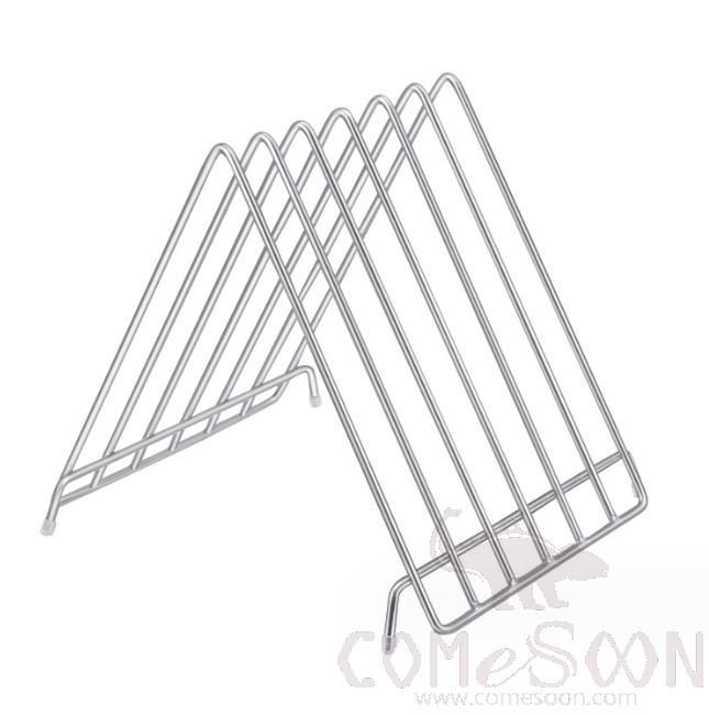 6 Compartment Chopping Board Rack, Stainless Steel.L31*W23*H27Cm