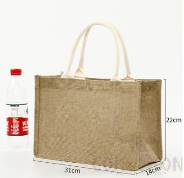 Jute Sling Bag, Burlap, 31*22*14cm