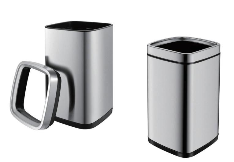 Trash Bin,9L，410 stainless steel  Dustbin , W/O Lid