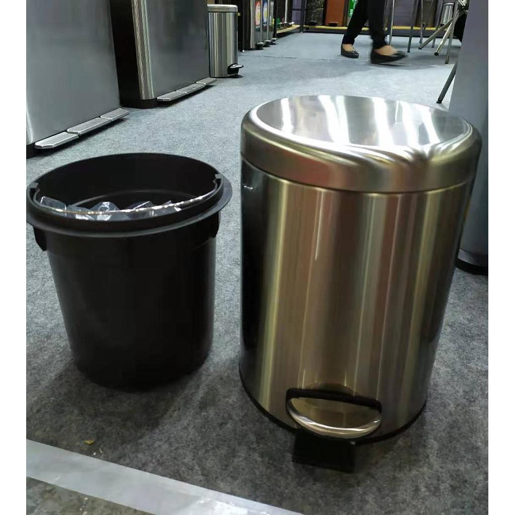 Pedal Bin-3L，410 stainless steel , Dustbins