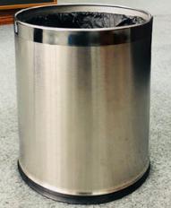 Trash Bin，201 Stainless steel , Dustbins , W/O Lid