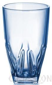 BM Series 430ML Blue Square Bottom Watercress Tall Glass