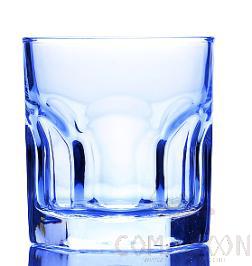 BM Series 310ML Blue Hexagonal Whisky Glass
