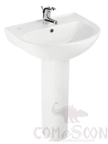 Pedestal Basin - Single Hole, Ceramic, 550*445*850mm, White, Grade A (American Standard)