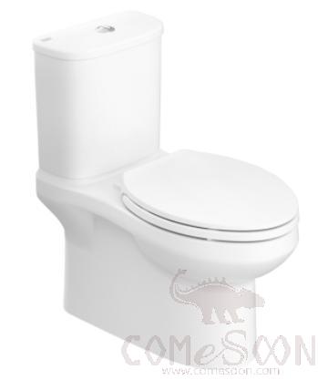 4/6 Litre Double Flush Clean Top Press Elongated Split Toilet, Ceramic, L699*W360*H755mm, White, Grade A (American Standard)