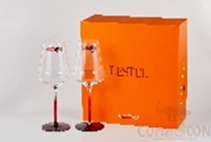 LESTEL 646ml Crystal Bordeaux Wine Glasses (2pcs Gift Box), Crystal Glass, 263 * 103 * 66mm