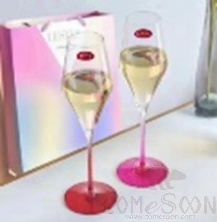 LESTEL 290ml Crystal Flute Champagne Glasses (2pcs Gift Box), Crystal Glass, 260 * 82.5 * 48mm