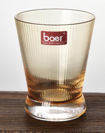 BAER Crystal Straight Ribbed Mug, 230ml, Height: 10cm
Caliber: 7.9cm Base: 6.4cm
