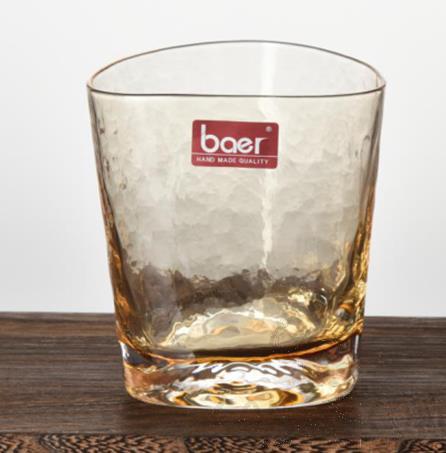 BAER Hammered Crystal Triangle Lowball Glass, 330ml, Height: 9.8cm
Caliber: 8.8cm Base: 7.4
