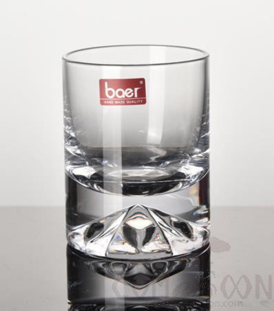 BAER Diamond Bottom Glass, 240ml, Height: 10.5 Caliber: 8.1