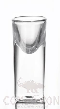 BAER High White Material Square Bottom Round Mouth White Wine Cup, 13ml, Full Height 6.8cm