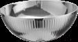 Triple Steel Roman Vertical Snack Bowl, 201/430 SS + Aluminum + 304 SS, Φ200xH77mm