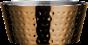Rose Gold Dot Slanted Snack Bowl, 201/430 SS + Aluminum + 304 SS, Φ110xΦ80xH70mm