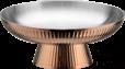 Rose Gold Roman Shrimp Slices Plate, 201/430 SS + Aluminum + 304 SS, Φ160xΦ80xH73mm