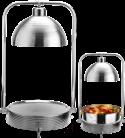 Inlaid Diamond Set Warming Vegetable Boiler Stand, 220V/250W, Φ360xH830mm/Lampshade 300mm