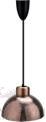 Three-Layer Steel Telescopic Rose Gold Hammer Print Insulation Chandelier (Straight Line), 220V/250W, 500x450x870mm