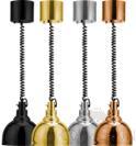 Stainless Steel Semi-Circular Telescopic Insulation Chandelier (Sprayed Black Coiled Line), 220V/250W, φ240x270mm
