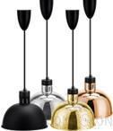 Stainless Steel Semi-Circular Telescopic Insulated Chandelier (Sprayed Black Straight Line), 220V/250W, φ290x210mm