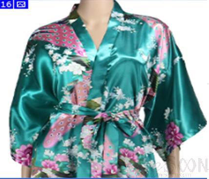 Bathrobe-Peacock