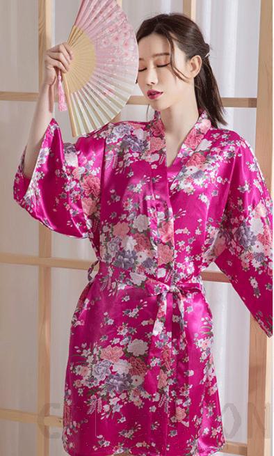Floral Bathrobe
