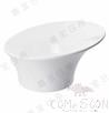 6.5&quot; Angled Bowl, White, MF, 166.5*151.2*99mm