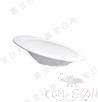 9&quot; Wide Rim Angled Bowl, White, MF, 228.7*159.7*70.6mm