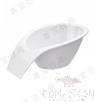 12&quot; Ladle Shaped Bowl, White, MF, 305*200*119mm