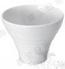 5.4&quot; Outer Grain Spiral Fruit Bucket Deep Bowl, White, MF, 136*136*99mm