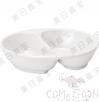 6.8&quot; Two-Compartment Bowl, White, MF, 170.7*115.5*40mm