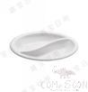 10″ Double Grid Plate, White, MF, 254.6*175.1*32.2mm