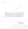 10″ Rectangular Plate, White, MF, 256*149*23mm