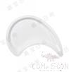 5.5&quot; Plate, White, MF, 135.7*100.8*25.7mm