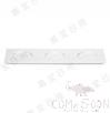13.3&quot; Three-Hole Long Plate (D217, White, MF, 339*117*11mm