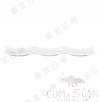 16.5&quot; Three-Frame Wave Long Plate, White, MF, 420*140*25mm