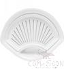 13.8&quot; Scalloped Dumpling Plate, White, MF, 350*270*51mm